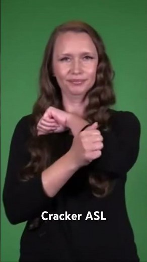 Cracker in ASL #asl #languagelearning #aslinteractive #languagestudy #vocabularybuilding #viral