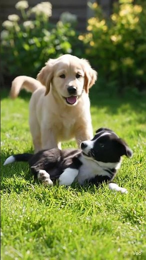 Two Cute Puppies Playing Together 🐶❤️ | Adorable Puppy Fun Moments#like #love #subscribe #puppy#reel