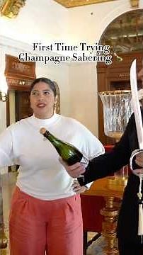 Mastering The Art Of Sabering Champagne Like A PRO 🍾⚔️