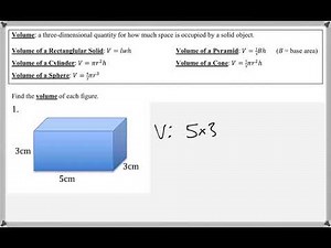 Math 118 : 1.6 #1 (Mathematical Explorations Tutorial : Volume)