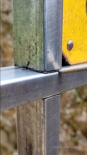 Thin strong square tube fabrication idea #welding #welder #metalwork #fabrication