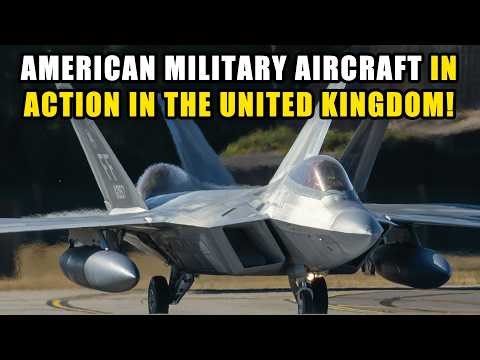 US Military Aircraft in the UK Compilation! | F-22 Raptors, A-10s, B-2 & MORE! $BILLIONS on display!