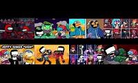 Mix of 8 videos from youtube : fnf everyone sings ugh