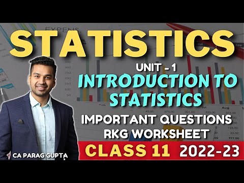Class 11 : STATISTICS (2022-23) : Unit 1 Introduction to Statistics | Important Questions