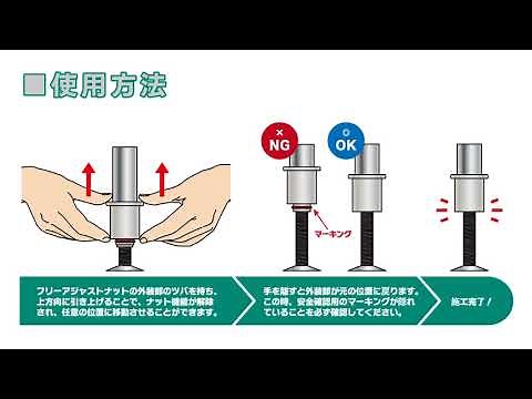 フリーアジャストナットの紹介動画