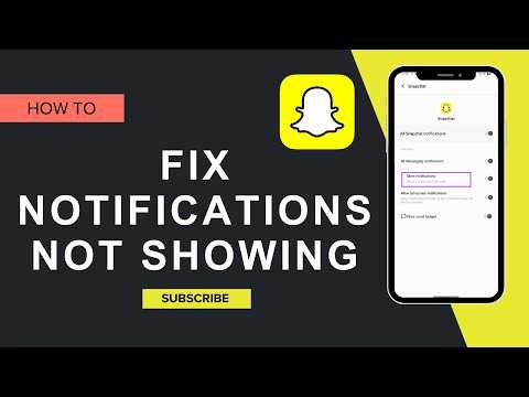 how to fix snapchat notifications not showing