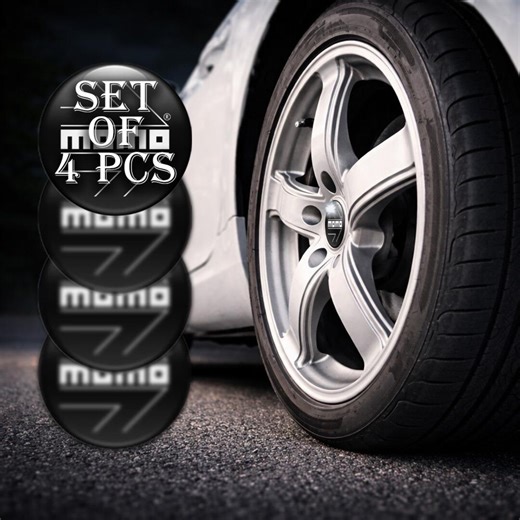 Wheel Center Cap Decals Domed Resin Overlay Set