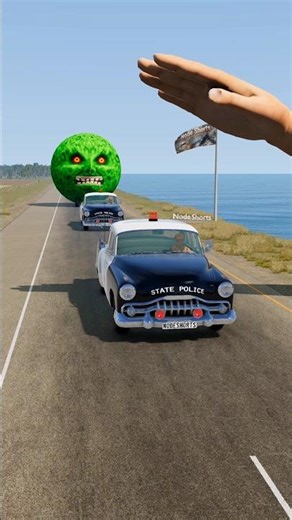 Big & Small Cars vs Giant Hand Slap #9 - BeamNG.Drive