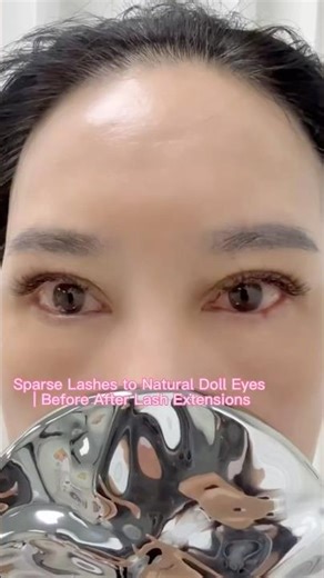Sparse Lashes to Natural Look | Lash Extensions Before After