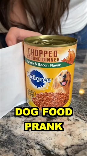 DOG FOOD PRANK #yummy #SourPatchPrankFund #viral #dogfood #prank #doglovers #delicious #dog #food #pedigree #foodporn #foryou #tiktok | Callan