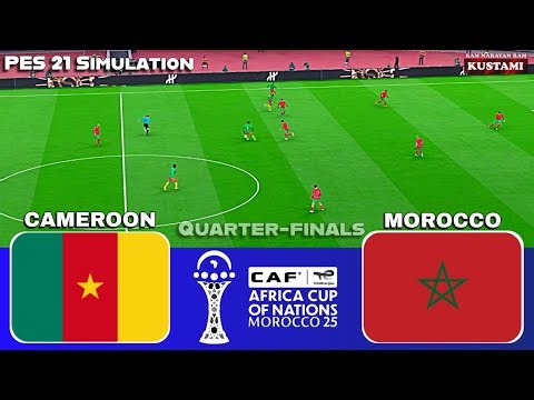 🔴Cameroon vs Morocco⚽Africa Cup of Nations - Quarter-finals ⚽ PES 2021 Gameplay