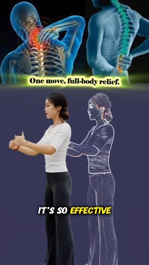 This one simple move strengthens your neck, shoulders, and back all at once — simple yet powerful. Do it daily to release tension and feel lighter. Comment “Relax” if you’ll give it a try! #stretching #neckrelief #backpainrelief #wellnesstips #vitalglowdaily | Vital Glow Daily