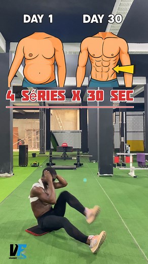 Entraînement facile des abdominaux à la maison sans matériel 🔥✅🍫 Enregistre / Partage / Essaie 💪🏿🫡 #sports #motivation #gymmotivation #homeworkout | Vianney Fit