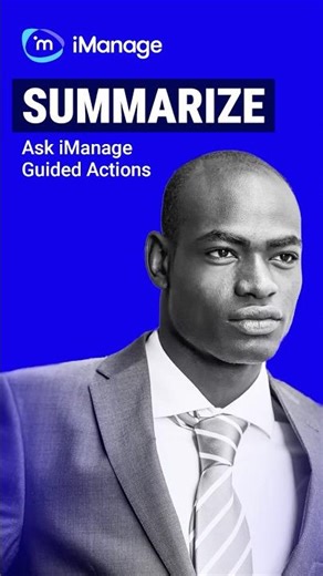 Summarize Feature | Ask iManage #imanage #legaltech #tutorial