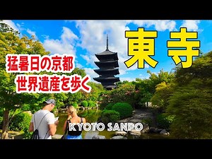 2024/8/13 猛暑日で人出の少ない京都 真夏の世界遺産『東寺』をゆっくり歩く /夏さんぽ/ Kyoto walk [京都4K]