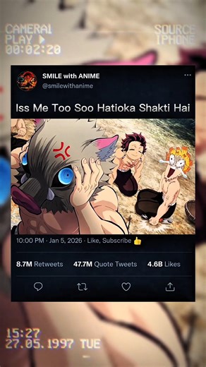 Iss Me Too Soo Hatioka Shakti Hai 😂 #demonslayer #tanjiro #inosuke #zenitsu #hashira #fypシ #funny