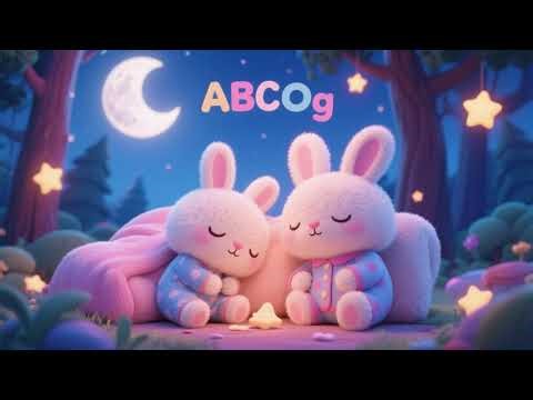ABC-Lied mit den schlafenden Hasenfreunden 🐰🌙🔤 | Sanftes Kinderlied
