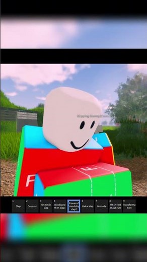 Power of friendship slap!!!! / Game name: Game about slapping people. (Roblox)