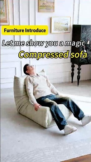 Magic Compressed Sofa: From Roll to Full Size in Seconds, Save 80% on Shipping