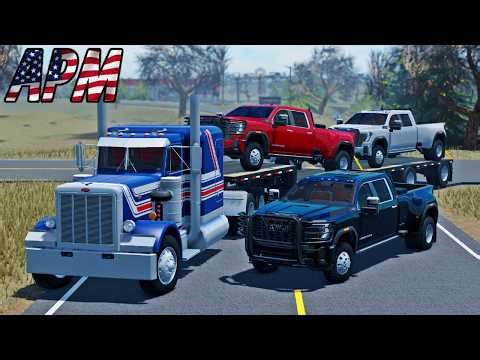 Delivering 3 BRAND NEW GMC's! | Roblox American Plains Mudding