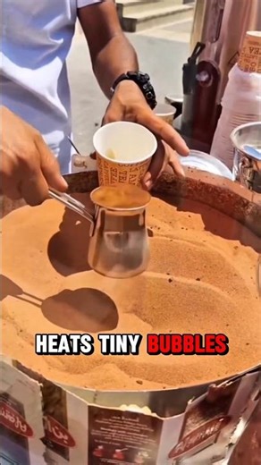 Why Turkish Coffee Rises Like Magic | Sand Coffee Explained #reels #facts
