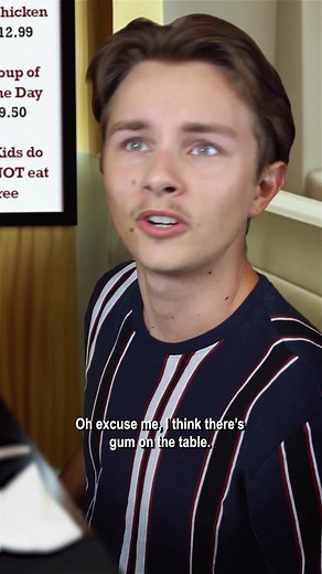 160K views · 8.7K reactions | Table gum #skit #funny #comedy #meme #restaurant #waiter #drama #dramatic | officialjadenwilliams | Facebook