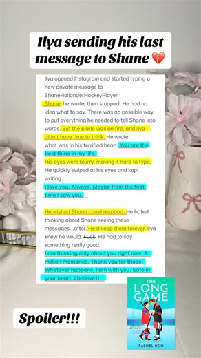 Reading diary 🧚🏻 on Instagram: "They went through soo much!!😩😭💔❤️‍🩹 • #thelonggame #heatedrivalry #shanehollander #ilyarozanov #mmromance"