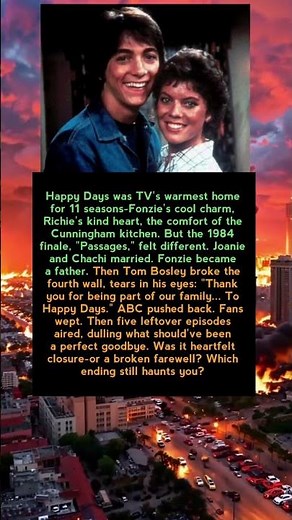 “A Heartwarming Ending or a Broken Farewell? The Story Behind the 1984 Happy Days Finale”