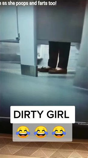 Pooping on toilet she poops too very dirty girl 🧒