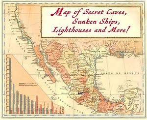TREASURE MAP of the CALIFORNIA COAST (sea caves, swim with seals, sunken ships, and adventure)