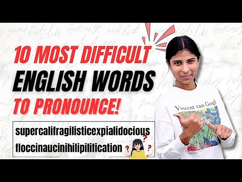 10 Most Difficult English Words to Pronounce | Janhavi Panwar