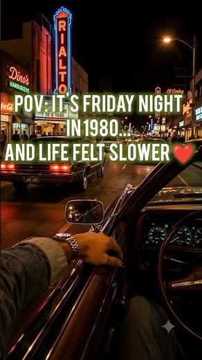 POV: It's Friday Night in 1980... and Life Felt Slower ❤️ #nostalgia #Vintage #fridaynight #1980s