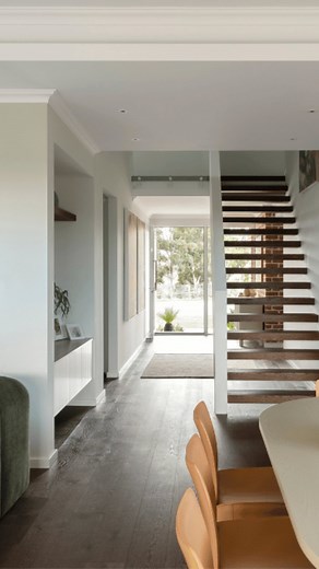 Jess Nunn | Your Independent Home Building Advisor on Instagram: "Step lights are a stunning way to add subtle, effective lighting to your stairwell. Here’s what you need to know: they are recessed into the wall, so they need to be installed during construction. Position them about 150-200mm above each step and place them every 4 steps or so for optimal effect ✨ Would you have step lights in your place? #stairdesign #stairwell #steplight"