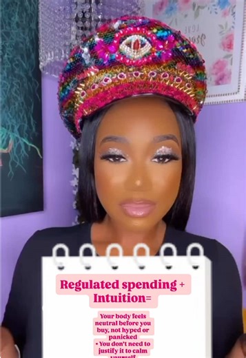 Are you spending from a space of regulation or a space of panic and scarcity ? #regulatedspending #moneywisdom