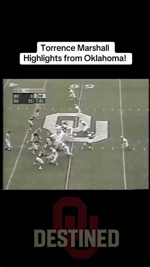 Destined Movie on Instagram: "Torrence Marshall Highlights from Oklahoma! #oklahoma #sooners #football #collegefootball #2000 #boomer #sooner #boomersooner #oudna #reels"