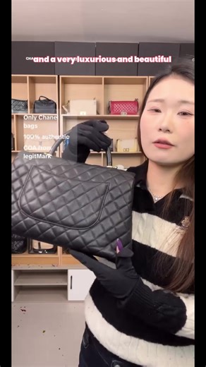 Pre-owned CHANEL france Crossbody Bags black and gold caviar leather large Coco Handle shoulder/crossbody/handbag