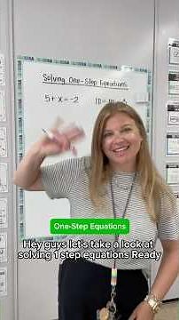 Solving one-step equations #iteachalgebra #math #mathematics #algebra #iteachmath