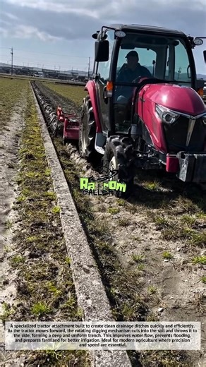 Amazing, This Tractor Makes Perfect Drainage Trenches! 🚜