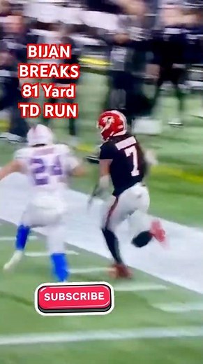 PURE SPEED ENGINEERING! 🚀 Bijan Robinson's 81-Yard TD Run is an NFL CHEAT CODE!