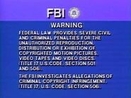 FBI Warning screen (Columbia Tristar) (1982 - 2004)