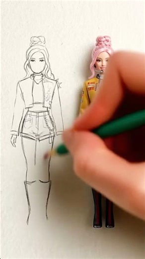 Good vs Bad Drawing 🎨 Realistic Doll Art Challenge #shorts #fun