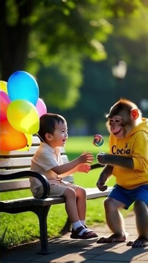 CheeMonk Stole the Boy’s Lollipop 😭🍭😂 Funniest Cute Prank!