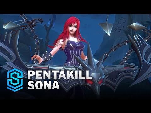 Pentakill Sona Wild Rift Skin Spotlight