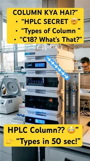 HPLC Column Explained in 50 Seconds | Types of Columns #HPLC #AnalyticalChemistry #LabLife