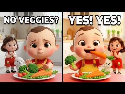 Yes Yes Vegetables Song for Kids 🥦 Healthy Eating Songs for Toddlers | Picky Eater Help (5 Min)