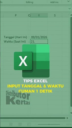 Cara Input Tanggal & Waktu di Excel dalam 1 Detik