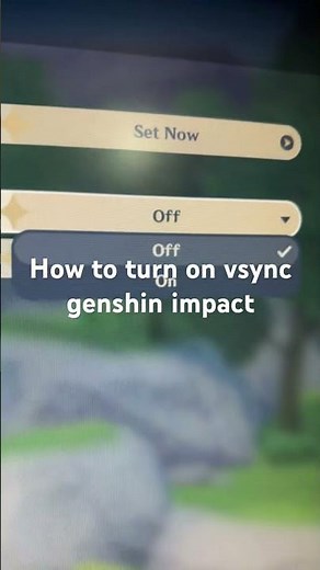 How to turn on vsync genshin impact
