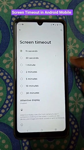 Display Quickly Turn Off? Change Screen Timeout Settings in Moto G06 Power #screentimeout