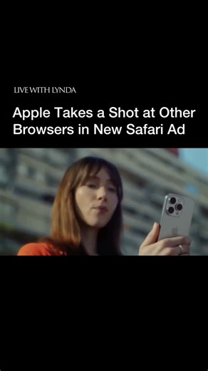 Lynda Aguocha on Instagram: "Apple’s latest Safari ad campaign, titled “Flock”, portrays surveillance cameras as persistent birds spying on users online, symbolizing invasive tracking practices by other browsers. When a user switches to Safari, these intrusive birds vanish, emphasizing Safari’s commitment to user privacy. Thinking of switching to Safari after this? #livewithlynda #withcreativityeverythingcomesalive"