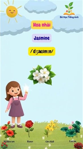 Bài 220. Bé Học Tiếng Anh – Thế Giới Loài Hoa 🌸🌼| English for Kids (Short)